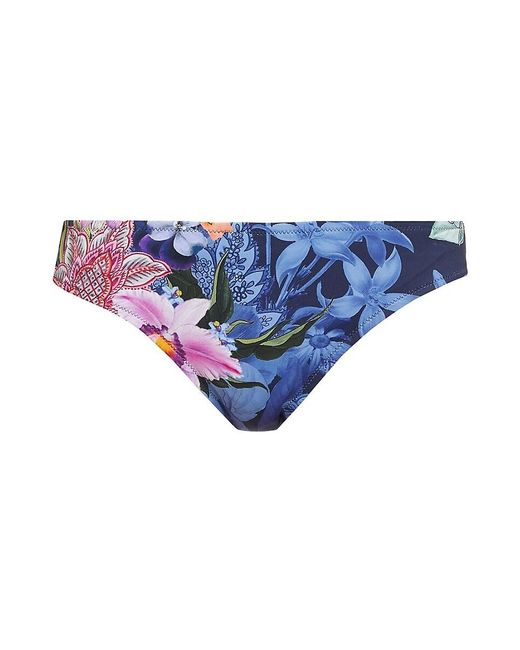 Johnny Was Blue Neon Jungle Hipster Bikini Bottom
