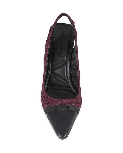 Karl Lagerfeld Purple Kinsley 75Mm Slingback Pointed-Toe Pumps