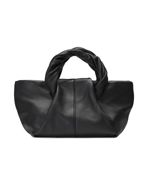 orYANY Purple Cozy Twist Handle Leather Crossbody Bag
