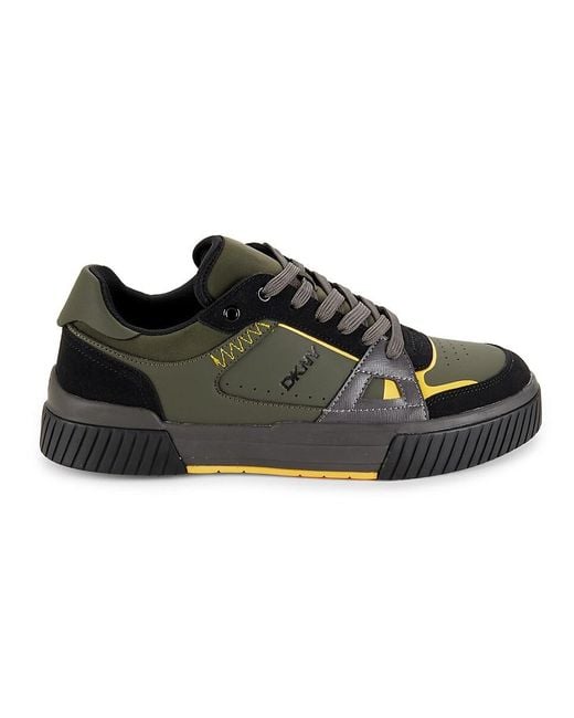 DKNY Black Logo Low Top Sneakers for men