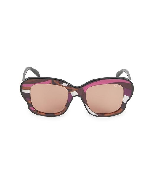 Emilio Pucci Pink 51Mm Butterfly Sunglasses