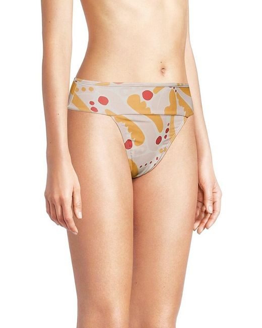 Montce Multicolor Palmas Print Bikini Bottom
