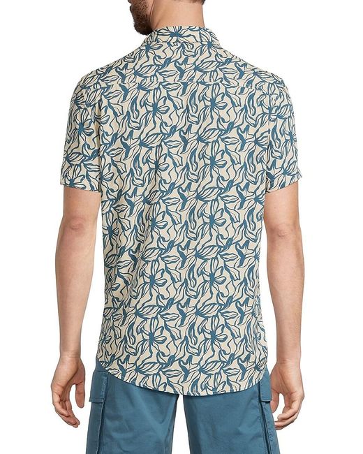 Blend Blue Avian Floral Shirt for men