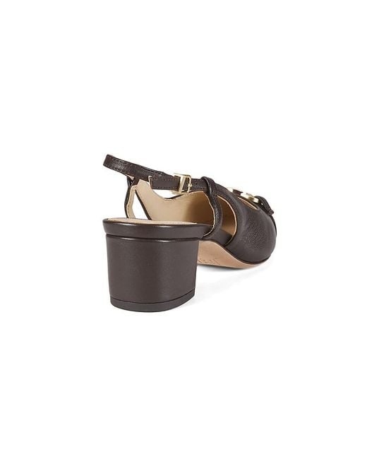 J.McLaughlin Brown J. Mclaughlin Agyness 45Mm Leather Slingback Pumps