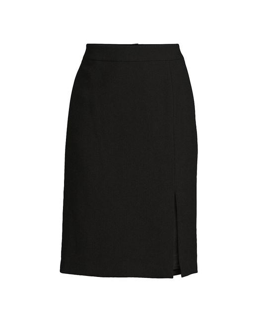 Karl Lagerfeld Black Slit Skirt