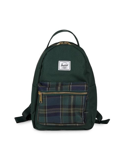 Herschel Supply Co. Green Nova Plaid Mini Backpack for men