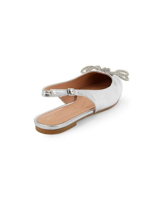 BCBGeneration White Kristin Slingback Flats