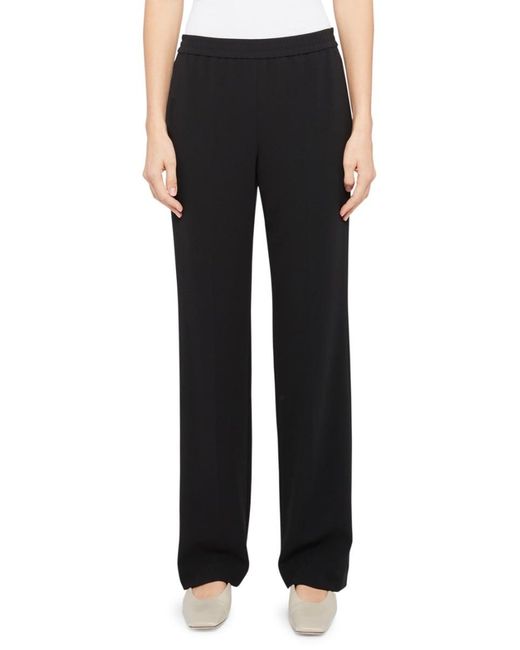 Theory Synthetic Straight Pull-on Pants in Black - Lyst