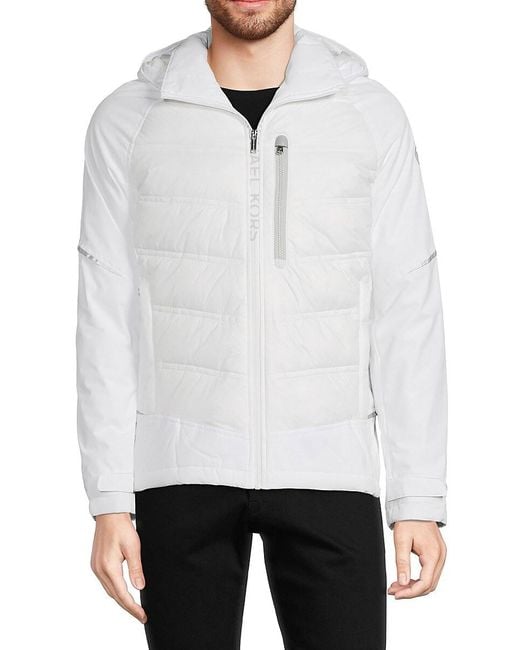 Michael kors deals jacket mens white