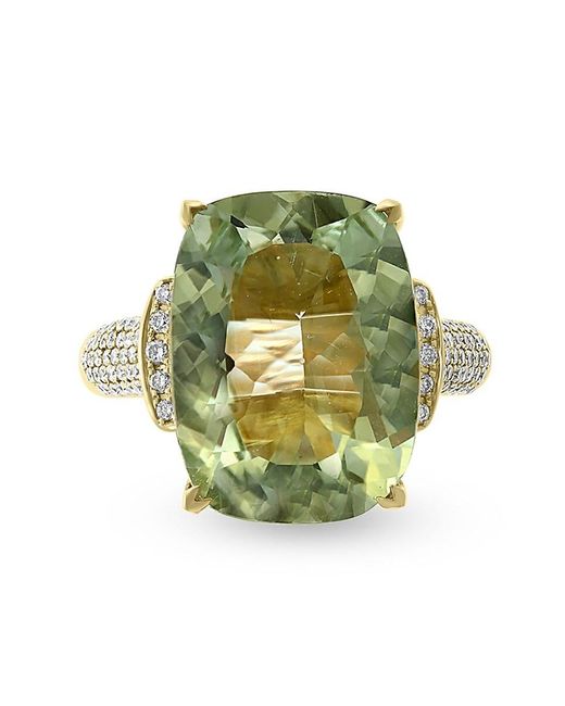 Effy Green 14K, Amethyst & Diamond Ring