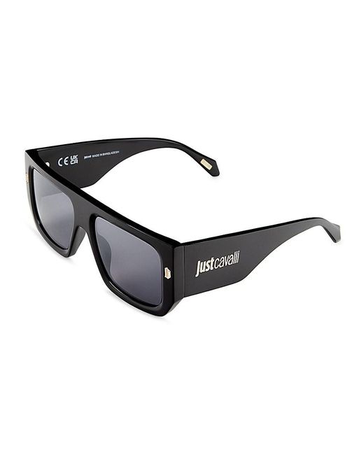 Just Cavalli Black 56mm Square Sunglasses