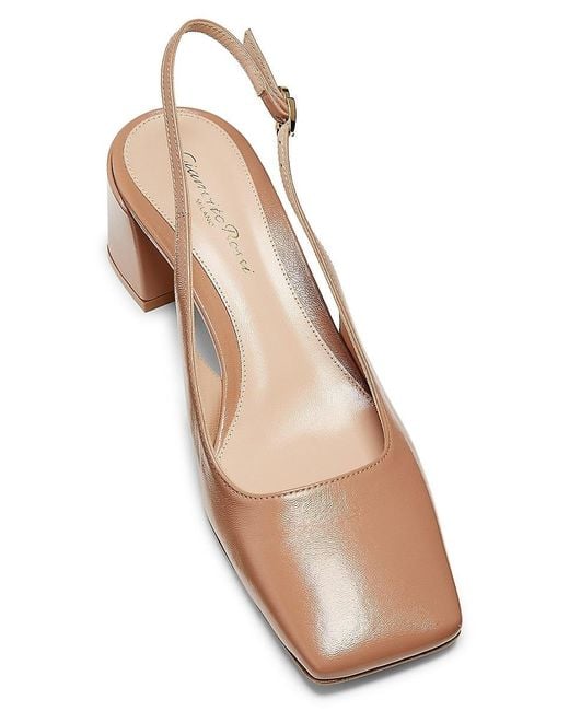 Gianvito Rossi Pink Freeda Sling 55mm Leather Pumps