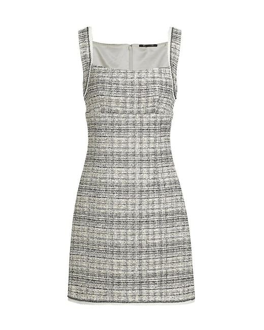 Kobi Halperin Gray Hallie Metallic Tweed Minidress