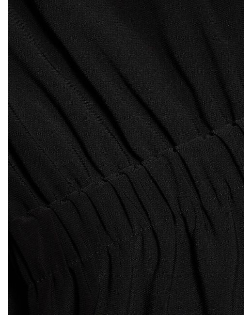 Ramy Brook Black Sutton Twist-Front Jersey Midi-Dress