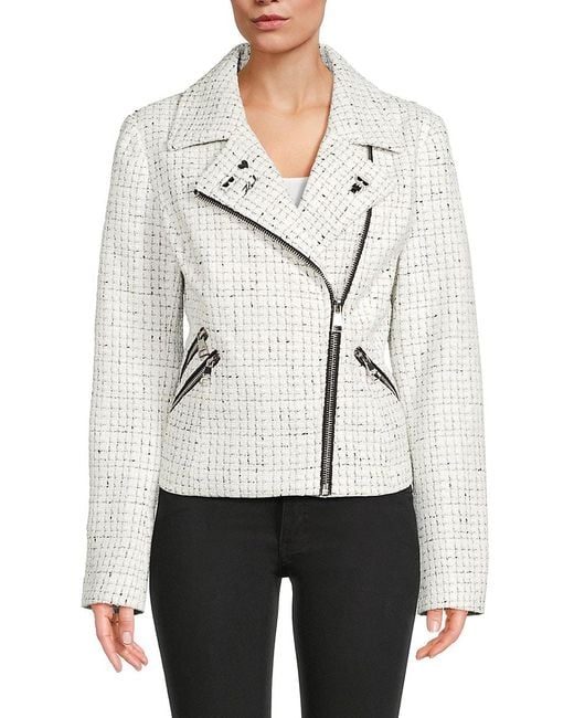 Karl Lagerfeld White Notch Lapel Jacket