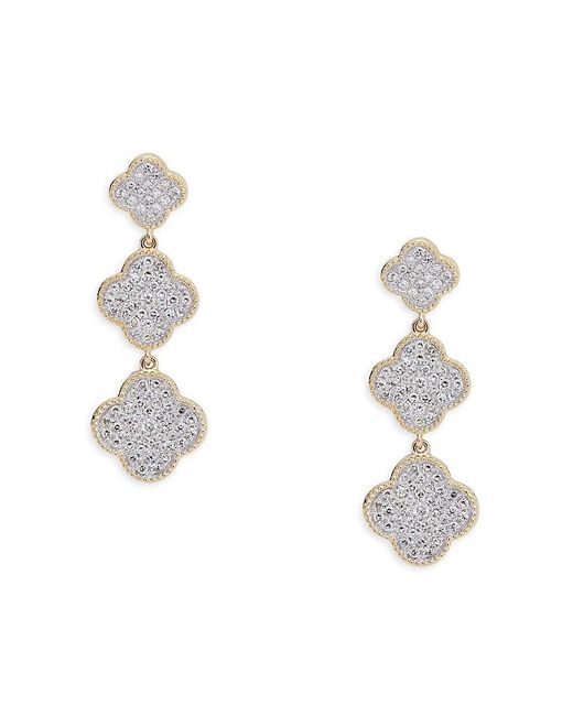 Effy White 14K & 0.62 Tcw Diamond Earrings