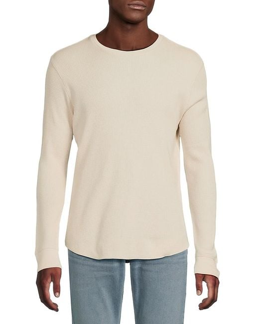 Vince Natural Ribbed T-Shirt for men