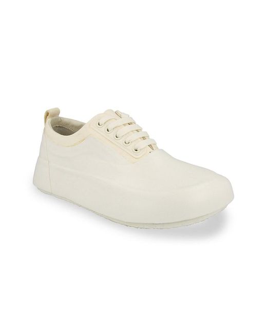 Ambush White Leather Mix Low-Top Sneakers