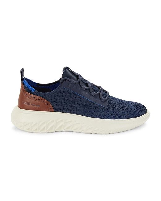 Cole Haan Blue Zerogrand Stitchlite Oxford Sneakers for men