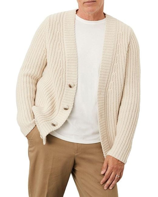 Vince Natural Heirloom Wool Blend Cardigan for men