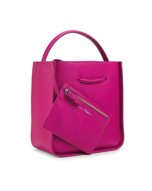 3.1 Phillip Lim Pink Soleil Leather Top Handle Bag