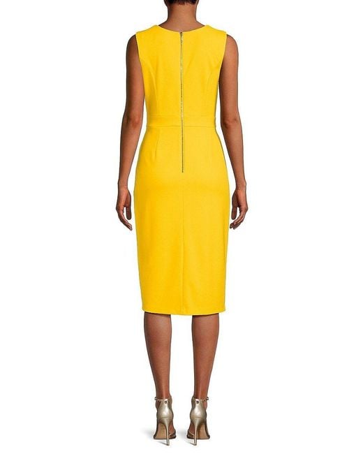 Karl lagerfeld yellow shop dress