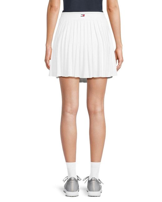 Tommy Hilfiger Blue Pleated Performance Tennis Skirt