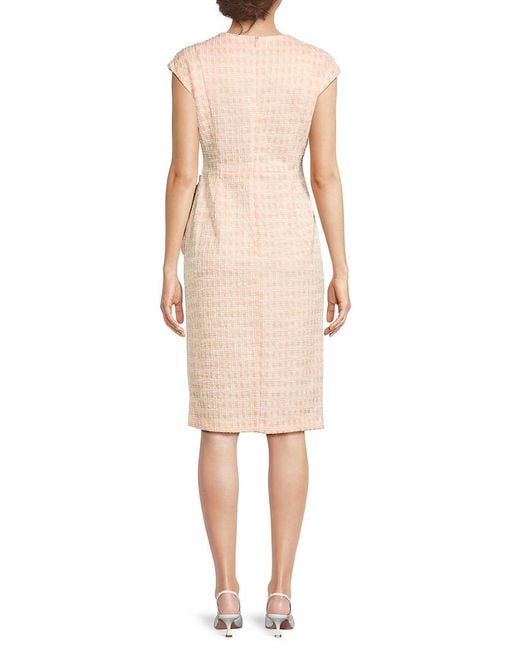 Calvin Klein Natural Round Neck Minidress