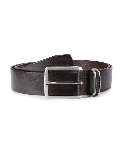 Black hugo boss belt top