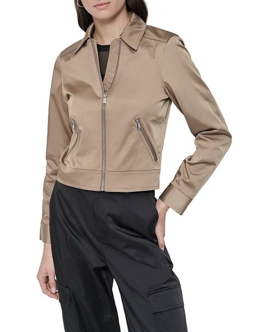 DKNY Blue Point Collar Trucker Jacket
