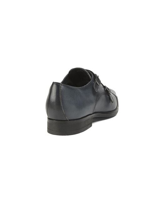 Kenneth Cole Black Charles 25Mm Leather Dress Shoes for men