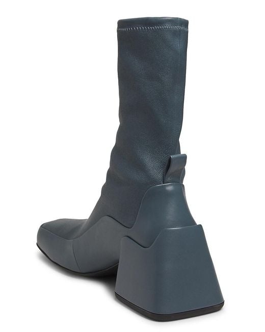 Jil Sander Blue 45mm Leather Ankle Boots