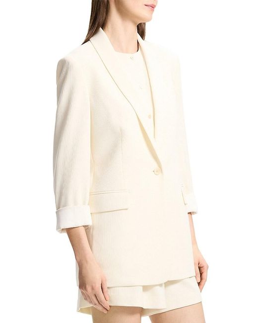 Theory Natural Shawl Collar Blazer
