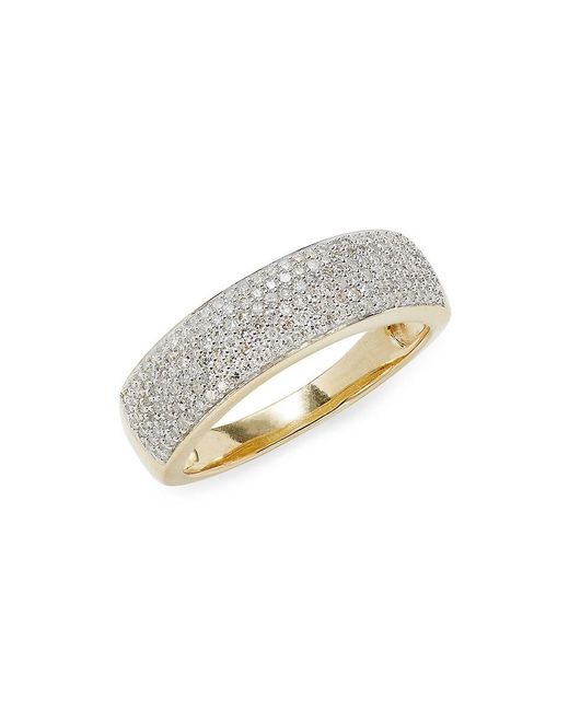 Saks Fifth Avenue White 14k Yellow Gold & 0.5 Tcw Diamond Ring