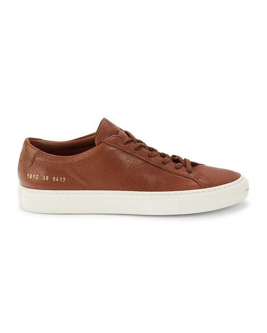 Common Projects Brown Textured Leather Sneakers for men