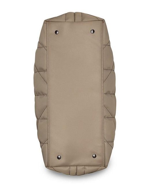 Karl Lagerfeld Natural Voyage Quilted Nylon Tote Bag