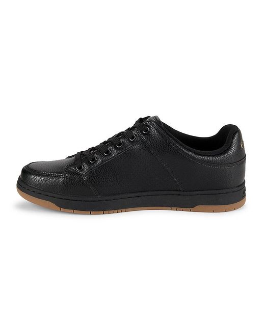 Guess Black M-Tempo Logo Textured Sneakers for men