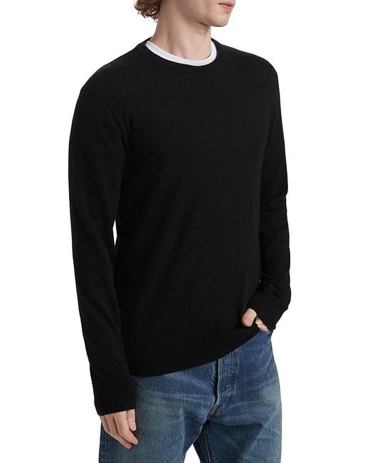 Saks Fifth Avenue Blue Collection Cashmere Crewneck Sweater for men