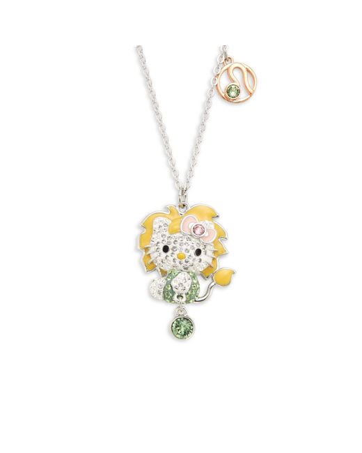 Swarovski Crystal Hello Kitty Leo Zodiac Pendant Necklace | Lyst Canada