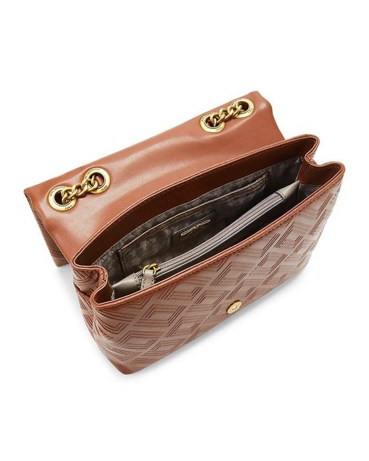 Karl Lagerfeld Lafayette Leather & Chain Shoulder Bag in Brown Lyst