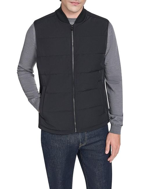 Cole Haan Blue 3-in-1 Hooded Rain Jacket for men