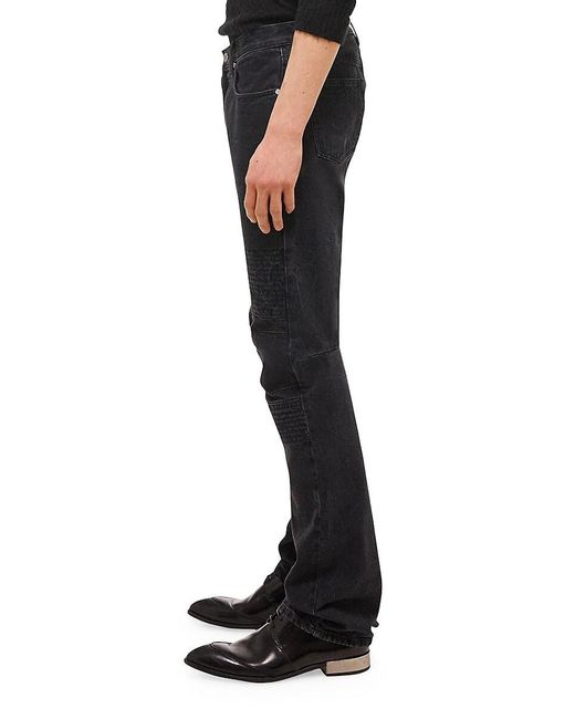 Helmut Lang Black Moto Worker Jeans for men