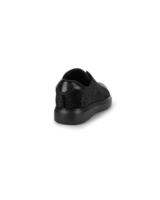 karl lagerfeld velvet sneakers