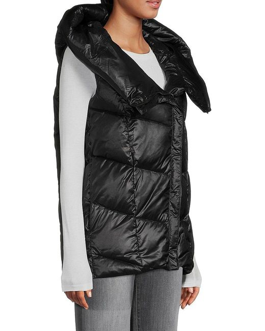 Donna karan clearance asymmetrical down coat