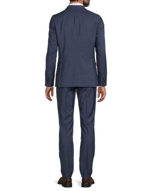 Paul Smith Blue Wool Tailored Slim-Fit Suit for men