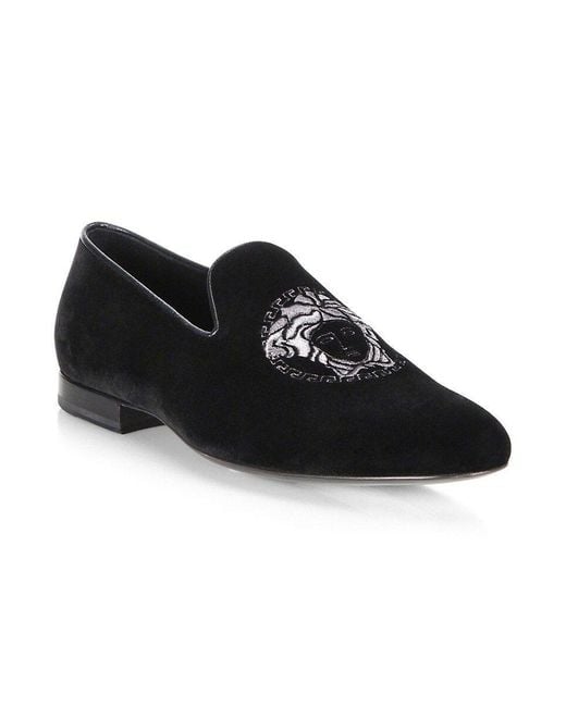 Medusa head deals velvet loafers