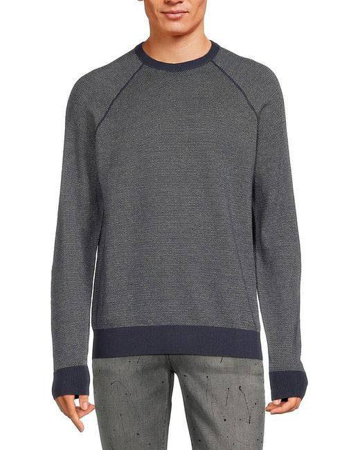 Vince Gray Birdseye Wool Blend Sweater for men