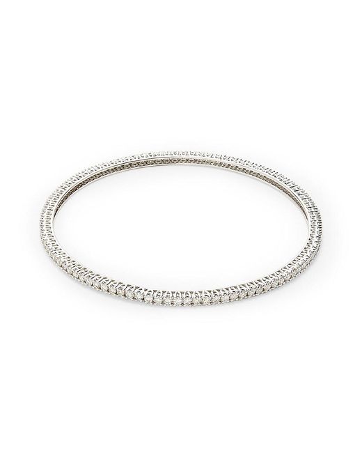 Saks Fifth Avenue 14k White Gold & 3 Tcw Diamond Bangle Bracelet
