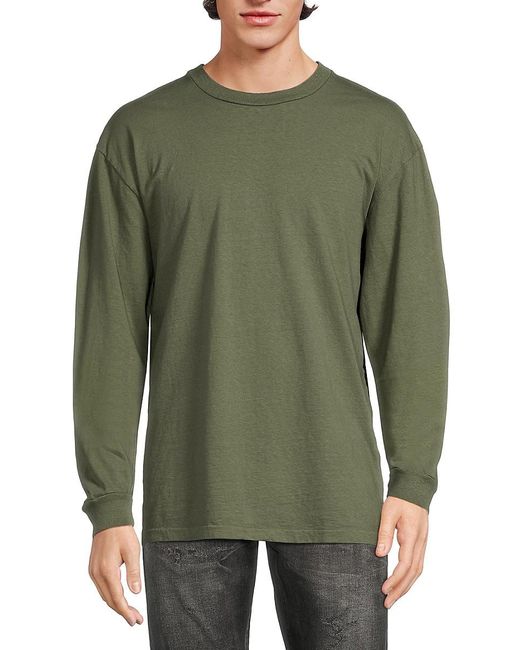 John Elliott Green Solid Sweatshirt for men