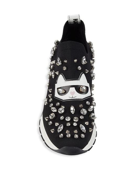 Karl lagerfeld slip on sneakers cheap